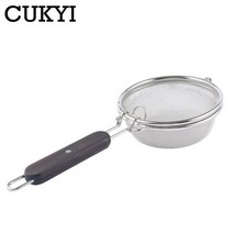 cukyi 수동 커피 로스터 기계 스테인레스 스틸 만든 손 사용 커피 콩 베이커 나무 손잡이