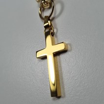 영롱공방 십자가 고리 22종 기독교 차키 키링 자동차 홀더 가방 백참 가방참 에어팟 참장식, 골드십자가