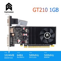 [해외] 비디오 카드 hd7450 로우 프로파일 컴퓨터 그래픽 카드 gt730 2gb gt710 2048mb gt210 1gb1024mb 64bit lp vga for pc, GT210 1GB