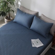 아이닉스(대우침장) 순면누빔 침대 매트리스 커버, 19.네이비