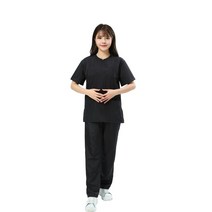 방모 발수 반려동물 애견미용사복 근무복 애견미용사 가운 빅사이즈 반팔 방수원단 시험용 전문, L, [방수]551반팔상의+바지