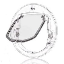 고양이안전문 대형견울타리 방묘창 반려동물 동 고양이 자유출입 출입 설치 유리 창호 나무, S-소형, 01 투명