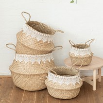 레이스 데코 해초바구니(4size), 미니
