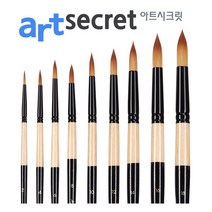 새한아트 아트시크릿 215R 둥근붓 수채화 아크릴 브러쉬, 1개, 24호