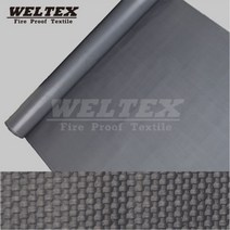 웰텍스 방염포 PVC코팅포 회색, 1롤, 0.35T X1M X 50M