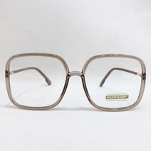 VANANA2 남자 여자 사각 라운드 뿔테 코코아 투명 안경테