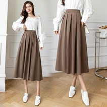 여성 주름 스커트 a라인 스커트 FREE SIZE