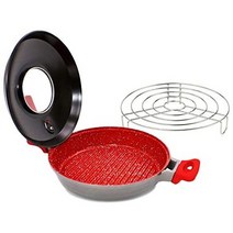 일본직발송 4. 다이렉트 텔레숍 플레이버 스톤 건강한 그릴 (레드) B07CG9BG2B, One Size_아카, 아카, One Size