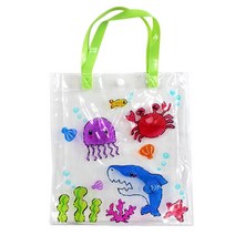 아주문구 DW0305 똑딱이단추투명비치백, 1개, 투명