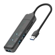 유무선공유기 허브 usb허브 USB 3.0 허브 TF / SD 슬롯 5 포트 멀티 분배기 어댑터 OTG 레노버 화웨이 샤, 04 USB