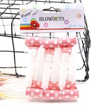 캐슬라이트 소리나는 코끼리 피리 나팔 선물 생일 홈 파티 구디백 용품 6P, 핑크