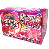 바스로망 온포 장미 탄산 입욕제 20정/탄산발포입욕제/일본입욕제, 온포로즈-20정