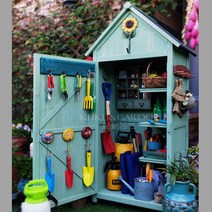 유럽식 정원 장식장 수납 보관함 정원 조경 오두막 다용도 조형물, 보라