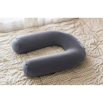 임산부 숙면 공간활용 땅콩 바디필로우 요추보호 혈액순환개선 산모 베개, 그레이