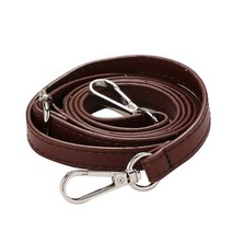 가방 수리 부품 지퍼 교체 핸드백에 대 한 125cm 긴 pu 가죽 스트랩 액세서리 에, 110cm-125cm, 다크 커피 실버