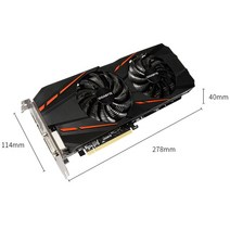 기가 바이트 그래픽 카드 GTX 1060 G1 게임용 3GB 비디오 gpu지도 nVIDIA Geforce GTX1060 192Bit 사용