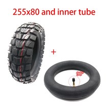 듀얼트론 전기 스쿠터용 타이어 Kugoo M4 Speedual Grace 10 Zero 10X 10x3.0 80/65-6 255x80 10x2.50, [06] 255X80 with tube 90