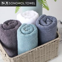 송월타올 항균무지 수건, 4장, 골고루