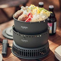 캠핑용 버너 코펠 세트 바람막이 스톰 쿡셋 스토브, 패키지 1