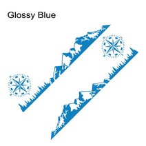 자동차흠집스티커 도어 모터홈 캠핑 포드 트랜짓 MK6 MK7 MK8 튜닝 나침반 그래픽 비닐 필름 데칼, 18.Glossy Blue - L3