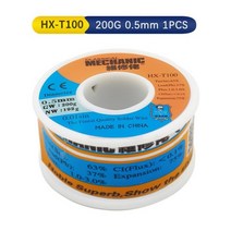 솔더 와이어 메카닉 HX-T100 200g 0.3 0.4 0.5 0.6 0.8 1.0 1.2mm 고순도 저 융착 스폿 용접 BGA 수리 도구, 200G 0.5mm 1PCS