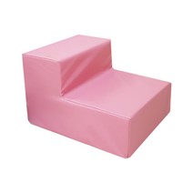 [방수계단] 까씨네 레자 강아지계단/인조가죽 애견계단/생활방수/닦아서 관리/사이즈 5종, 레자핑크 40x50x30