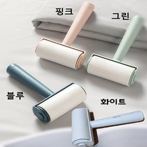 토탈언니네 돌돌이 테이프 클리너 휴대용 먼지 제거기 초강력 리필 미니 찍찍이, 화이트