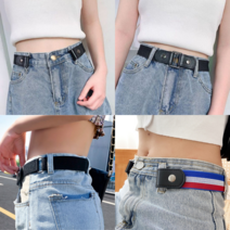 무압박 고무줄 탄성 벨트 버클없는 밴드 허리띠