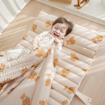 포몽드 생크림 모달&듀라론 리버시블 사계절 어린이집 낮잠이불 패드 차렵이불, 리버시블 모달 낮잠이불/02플라워베어