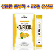 아르채움 슬림핏콤부차30포 콤부차 콤부차분말 무수구연산 타피오카식이섬유 유산균 프락포올리고당, 2개