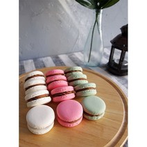 4cm 클레이마카롱 초코필링-바닐라 산딸기 피스타치오 /모형마카롱