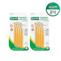 GUM 검 고-비트윈스 앵글 클리너-6입 (3012) 2개, 단품