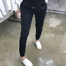 용된다 남자 밴딩 스판 슬림핏 조거팬츠