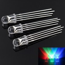 100 피스 F5 5MM LED 다이오드 모듬 키트 밀짚 모자 백색 붉은색 파란색 녹색 노란색 DIY 발광, [12] Transparent-green