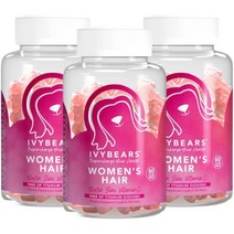 아이비베어스 우먼 헤어 비오틴 구미 60정 3팩 IVYBEARS