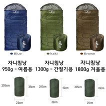 자니 사계절 캠핑 침낭 감성 이불 경량 여름 차박 담요 군용 초보 백패킹 동계 하계, 블루(950g)