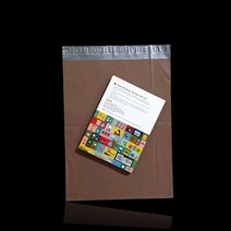 LJX883294질긴 LDPE 이중지 택배봉투 35X45cm+4cm 모카 100매