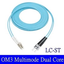 광섬유 점퍼 LC-LC FC-SC-ST 멀티모드 듀얼 코어 케이블 코드 OM3 10 기가비트 1m 2m 3m 10m 50m, [08] LC-ST, [03] 3M