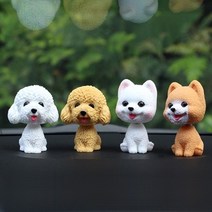 차량용강아지인형 버블헤드강아지인형, 1개