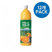 제주 감귤주스 1.5L x12개 감귤주스 감귤음료 식당납품 대량유통 업소용 식당용 음식점용 가게용, 12