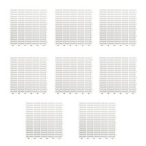 마벨인홈 튜브형 미끄럼방지 욕실 매트 8개입 그레이, 화이트