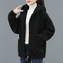 NEW 여성 겨울 캐시미어자켓 울자켓 핸드메이드 숏코트 빅 사이즈 여성 의류