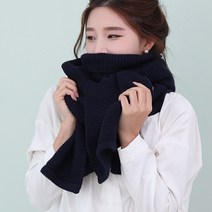 에스랑제이 겨울 두꺼운 남자 여자 롱 니트 목도리 WM06
