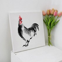 캔버스천데코사각액자30×30_풍수에좋은닭그림, 이미지4