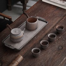 부화당 다기세트 찻잔 차주전자 공도배 차반 도자기 선물포장, 사각다기세트