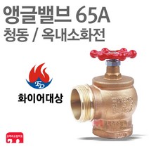 화이어대상 소방 앵글밸브 65A 옥내소화전 밸브 호스 KFI 인증, 1개