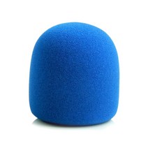 방송 장비 소리 음향 무선 스튜디오 마이크 컬러풀 윈드스크린 윈드실드 레코더 펜 스폰지 ball type cover foam filter for zoom h1 h 1 mic, 푸른
