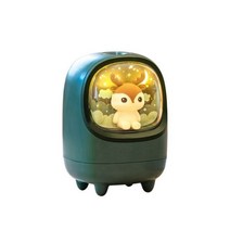 가습기 침실 사무실 물멍 불멍 무중력 대용량 초음파 안방, Green Deer