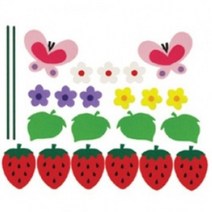 펠트교구 10000 환경꾸미기(딸기/중), 단품