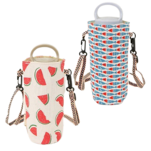 텀블러 파우치 물병 가방 크로스 2p, 수박 1p + 물고기 1p